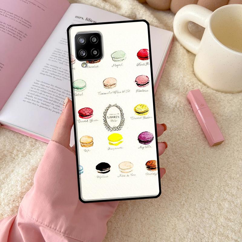 Macarons Cake Dessert For Samsung Galaxy A16 A26 A36 A56 A06 A53 A33 A13 A12 A32 A52 A55 A35 A15 A54 A34 A14 Case
