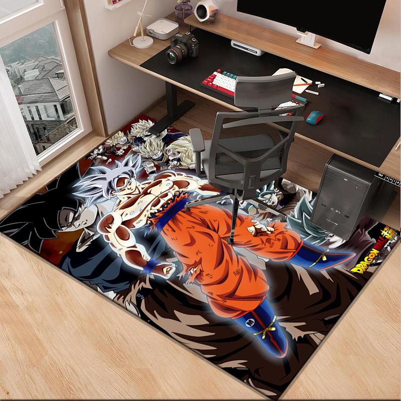 Dragon anime Artwork Office Rug Chair Mat, Game Carpet, Suitable for Front Door, Bedroom, Living Room, Desk, Holiday Gift