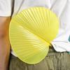 Fan Plastic Hand Shake Fan Chinese Vintage Banana Leaf Shape Summer Cooling