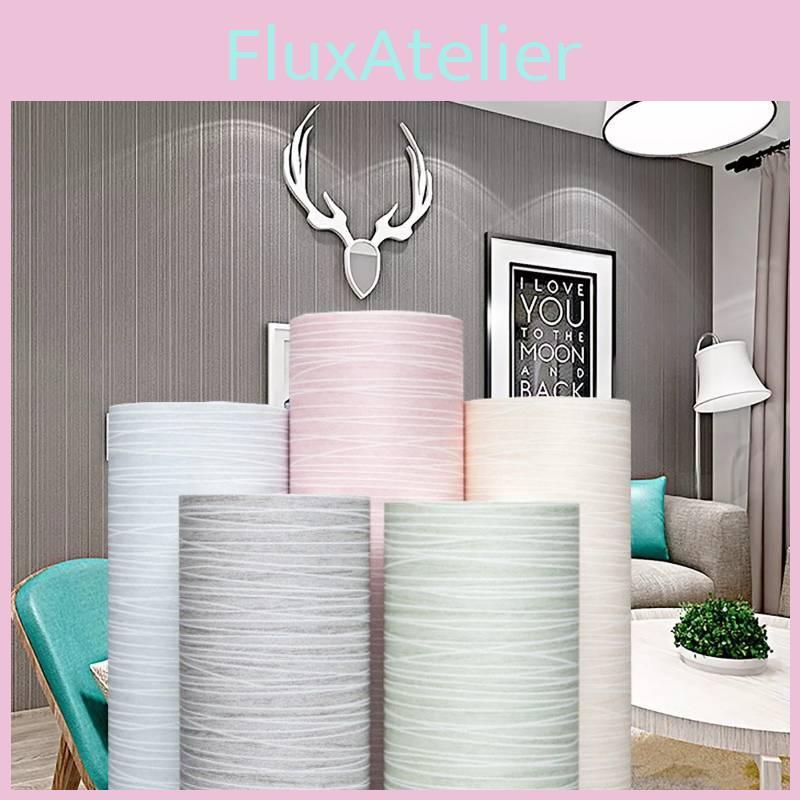 Современные Минималистичные Обои в Вертикальную Полоску Мягкий Бежевый, Нежно-Розовый и Светло-Голубой Нетканый Материал для Декора Гостиной, Спальни, Офиса