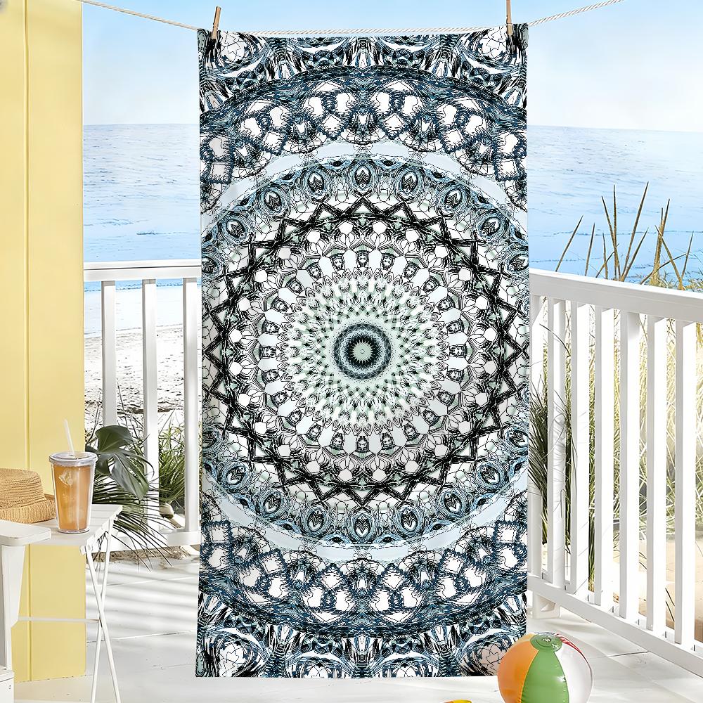 Mandala Bohemian Art Towel Soft Pool Gift For Travel Gym Shower Camping Quick Dry Sports Large Beach Towels