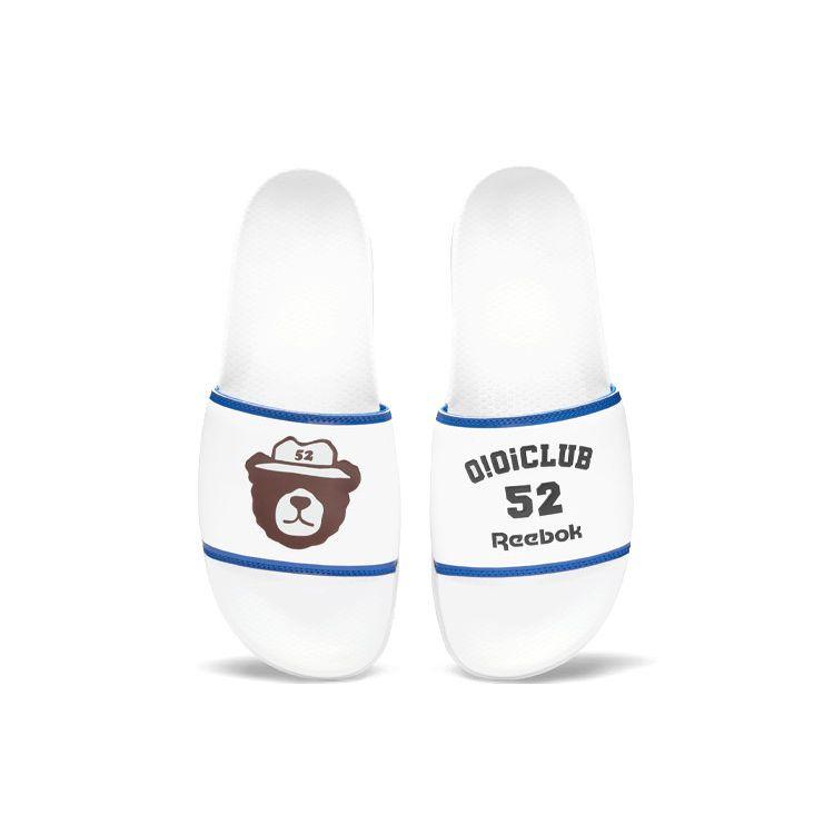 OIOI x Reebok Classic Slide Белые Синие Унисекс Кроссовки Обувь-Белый Королевский-Колледжский Основной-Черный GZ8778