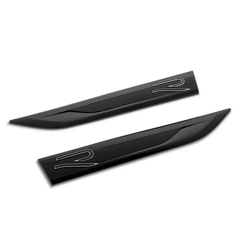 HAT1 2Pcs Fender Sticker for VW Volkswagen R RLINE Tiguan Touran Golf Polo BORA Passat B8 Jetta T-Roc Arteon Vehicle Body Side Bumper