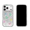 Phone Case for iphone XS Max 14 16 Plus Air 11 XR 12 13 15 18 Pro Max 17 Pro Colorful Paw Prints Silver Cracked Texture Shockproof Cover