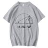 Math Trigonometric Formula Printed Cotton Tee Euler Theorem Pattern Student Fashion Casual Summer Unisex Short Sleeve Tops