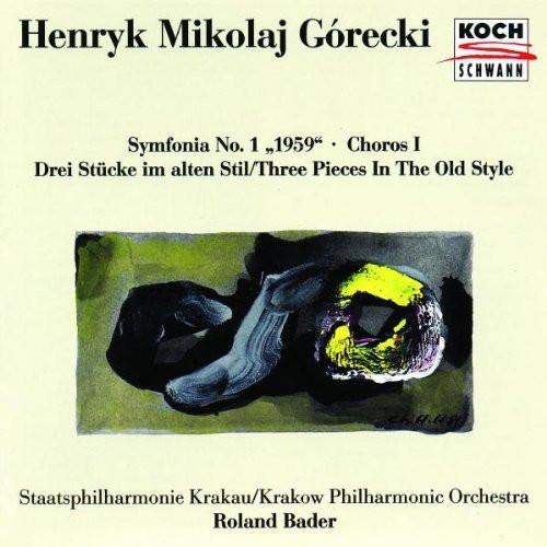 CD ГОРЕЦКИ БАДЕР КРАКОВ ФИЛГАРМОНИ Симфония №. 1 1959 Хорос I 310412 Koch Schwann 1993 Австрия Классика Б/у