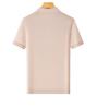 Lodz [Cotton&Mulberry Silk] 26 new short sleeved T-shirt, skin friendly, smooth, casual and loose men's polo shirt