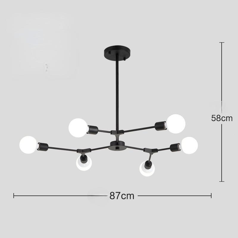 Nordic Modern Minimalist Living Room Dining Room Bedroom Chandelier Molecule Branch Home Ceiling Lamp
