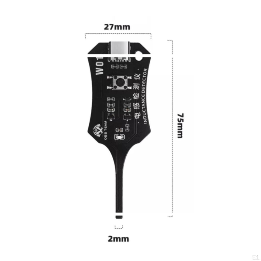Inductance Meter with Type C Interface Testing Probe Compact Inductor Tester