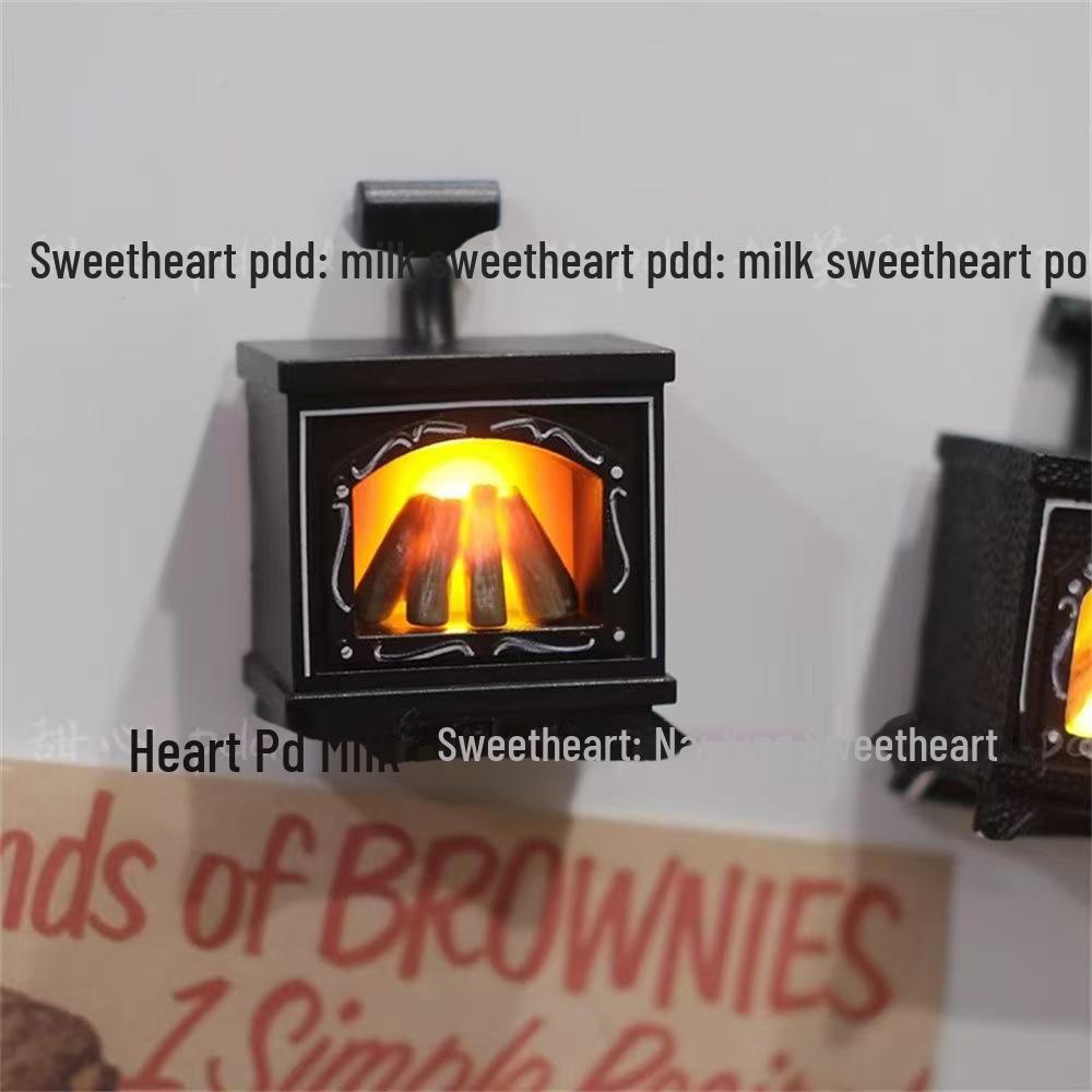 Креативная рождественская атмосфера камина Миниатюрные магнитные украшения