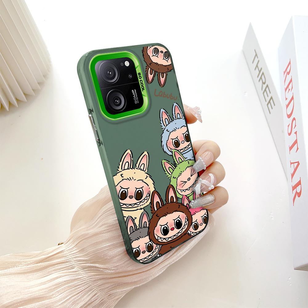 Окрашенный узор, цветной серебристый, двухсторонний, жесткий, противоударный чехол для телефона Xiaomi Redmi Poco