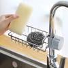 Креативный держатель для кухонного смесителя из нержавеющей стали - Одноуровневая полка для сушки и хранения для раковины и чистящих средств