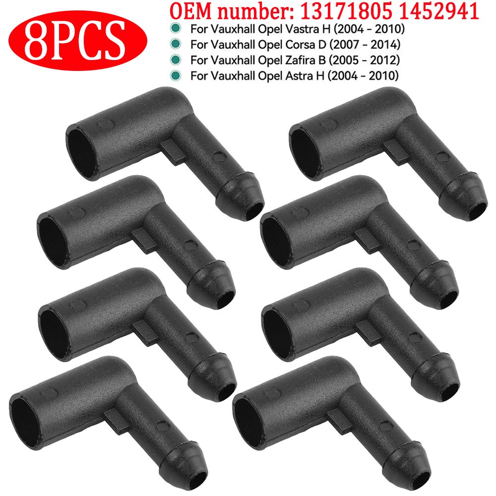 2-10 шт., лобовое стекло автомобиля, стеклоочиститель, шланг, омыватель, соединительный уголок для Vauxhall Opel Zafira B Astra H Vastra H