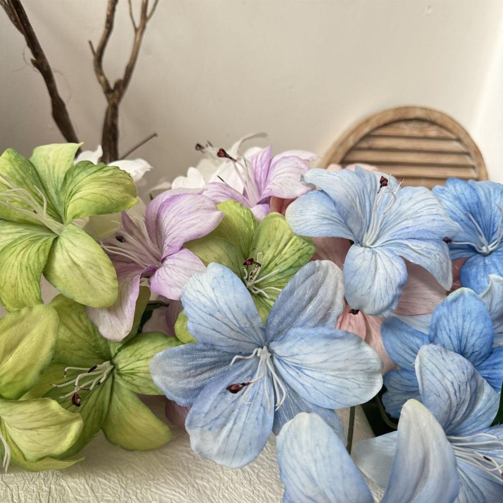 White Fake Daylily Branches Real Touch Simulation Decorative Bouquet Living Room Ornaments