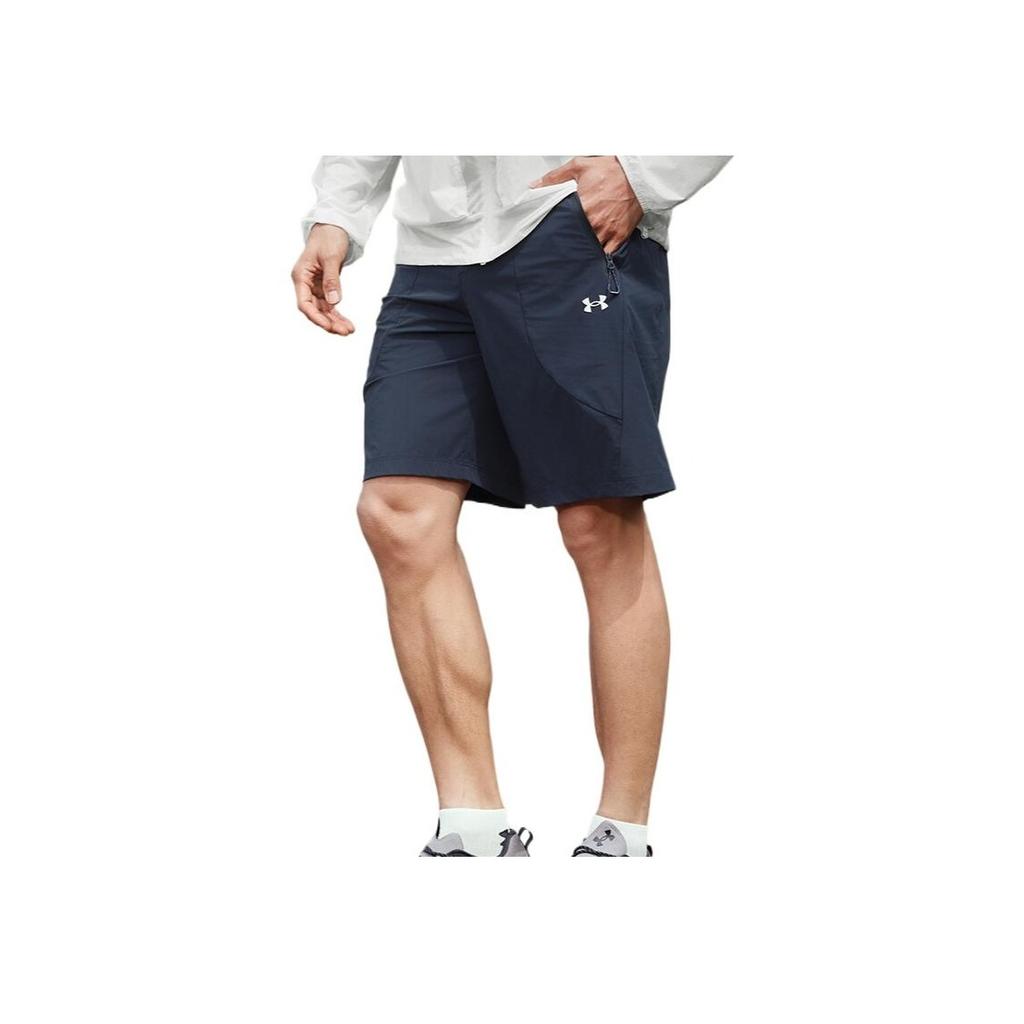 Under Armour Стильные Минималистичные Трендовые Однотонные Шорты Карго Мужские шорты Глубокий Морской Синий 15215109-0108