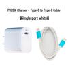 PD20W Зарядное устройство с двумя портами A+C для iPhone 16/15/14 - Сверхбыстрая зарядка, Сертифицировано 3C