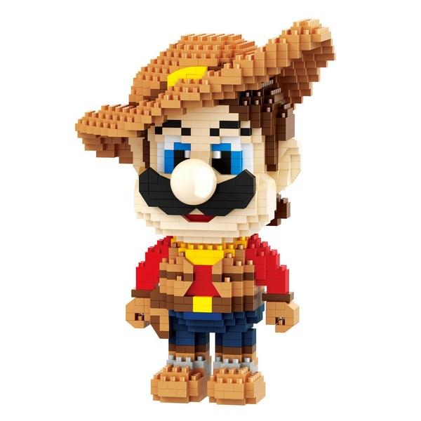 Cowboy Repairman Nanoblock Game Figure Toy Educational Textbook Teaching Aid Children's Gift, Korean Popular Toys