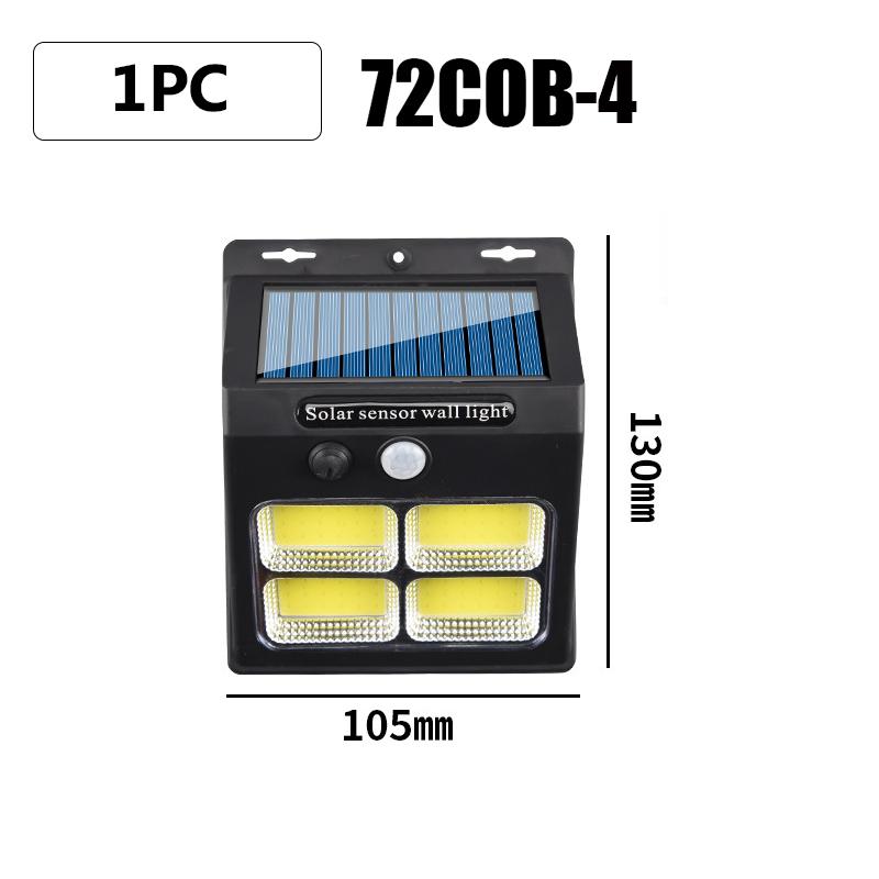 30/96/112LED Солнечный Светильник Уличный Солнечный Настенный Светильник Датчик Тела Человека 3 Режима Водонепроницаемый Садовый Декор Уличный Светильник Питание От Солнечного Света