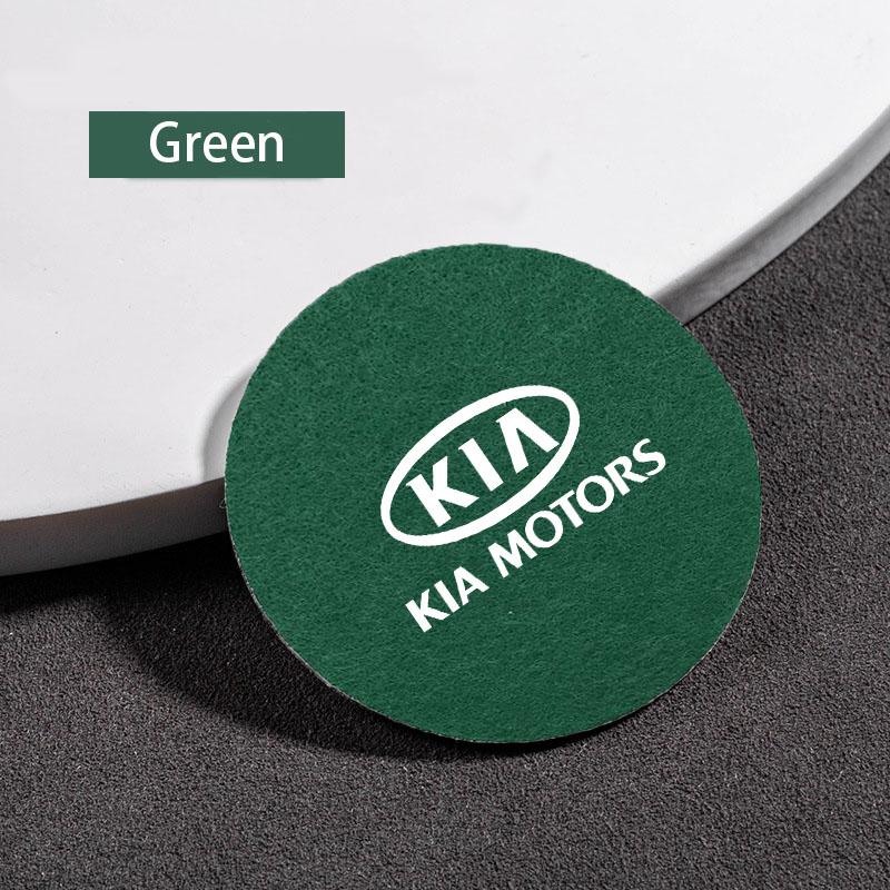 Universal Felt coaster Drink Bottle Water Cup Pad For Kia Sportage Cerato Optima K2 K3 K4 K5 Rio Picanto Soul Car Accessories BU9