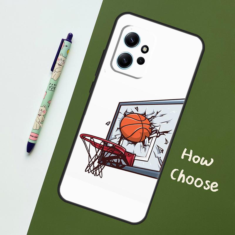 Basketball On Fire Case For Xiaomi Redmi Note 14 10 11 12 13 15 Pro Plus Cover For Redmi 15 15C 14C 12C 10C 13C