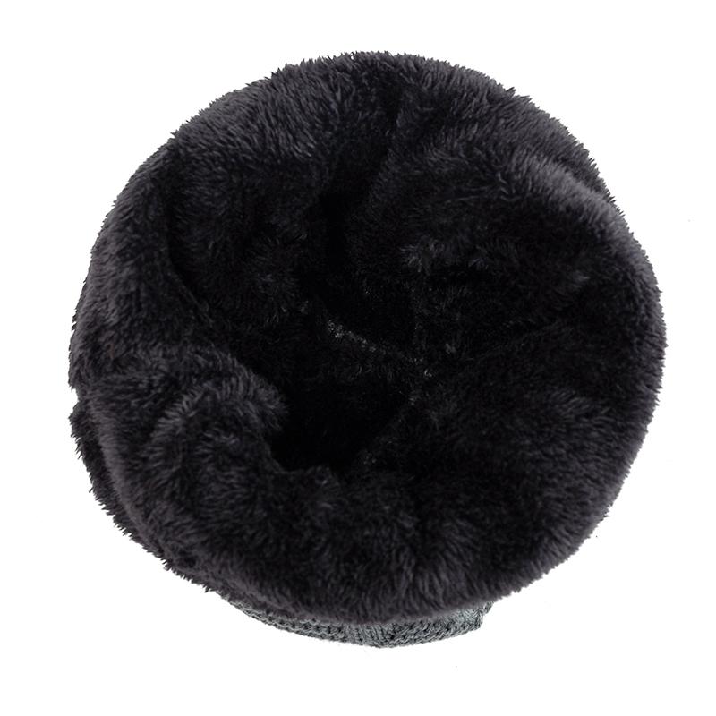Новая теплая зимняя шапка унисекс, модные вязаные шапки с надписью M для мужчин и женщин, толстая лыжная шапка с меховой подкладкой, капот