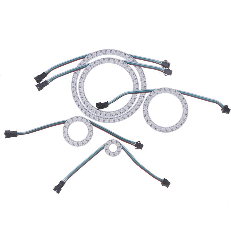 Ws2812B адресуемое светодиодное пиксельное кольцо 8/16/24/35/45 светодиодов Ws2812 RGB светодиодное диодное кольцо цветной встроенный светодиод Ic