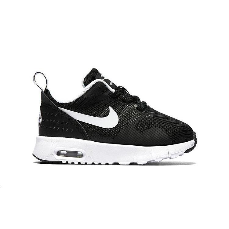 Nike Air Max Tavas Low top Toddler Shoes Black White Infant And Toddler Baby 844106-001