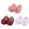 Infant Baby Girls Non-slip Flat Shoes Mesh Flower Decoration First Walker Shoes Princess Shoes