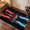 Nottingham Forest Custom Crystal Velvet Rug, Personalized Name Text Print, Football Logo Soft Non‑Slip Floor Mat Home Decor Gift