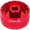 Silver Style Bicycle Bottom Bracket Removal and Installation Tool for Road Bikes and MTBs & (Red)