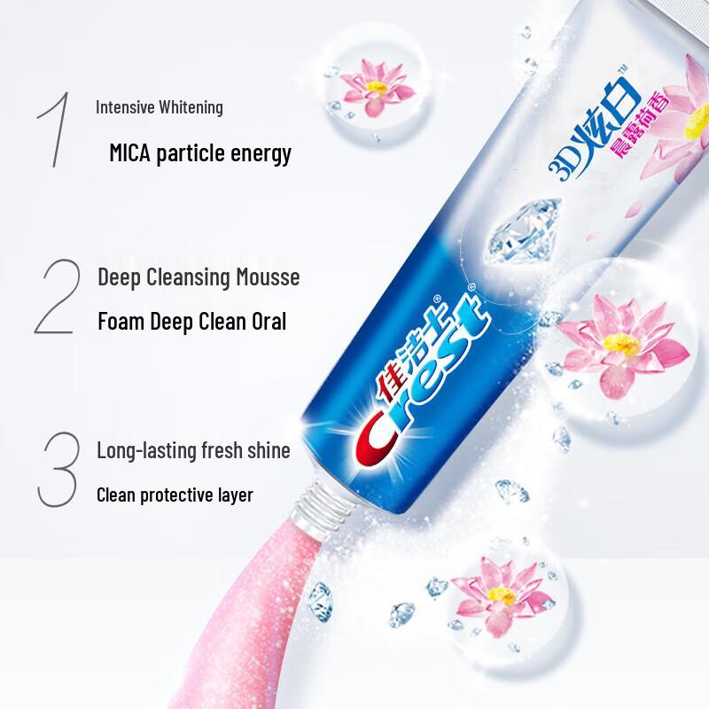 Зубная паста Crest 3D White Morning Dew & Lotus