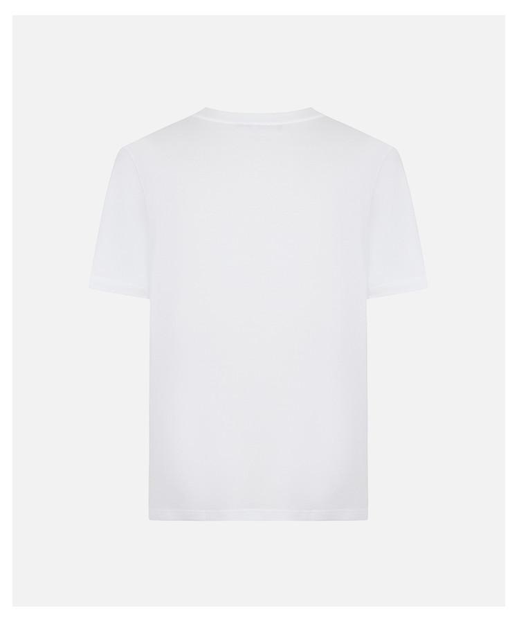 Fashionable printed letter hot paste: versatile business and casual round neck men's short sleeved T-shirt for spring and summer