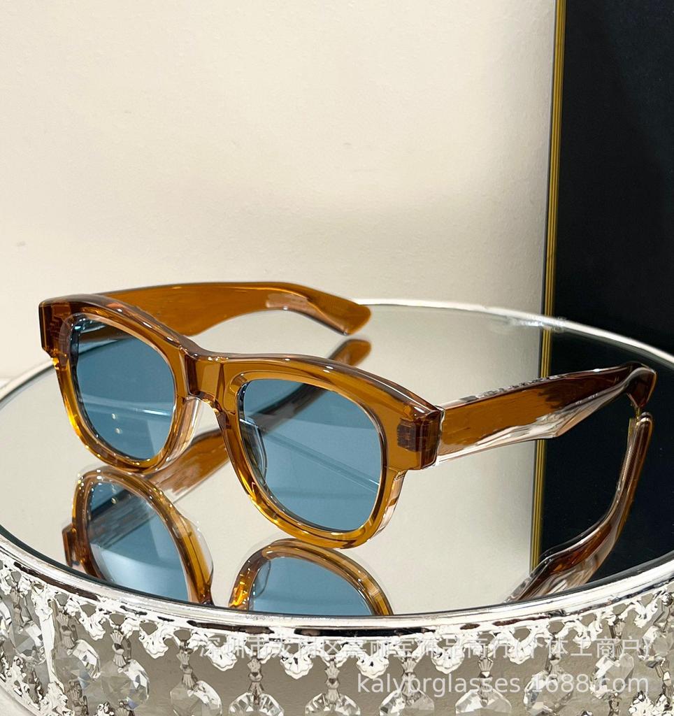 JMM Fashion High-End Круглые солнцезащитные очки ручной работы из ацетата класса люкс