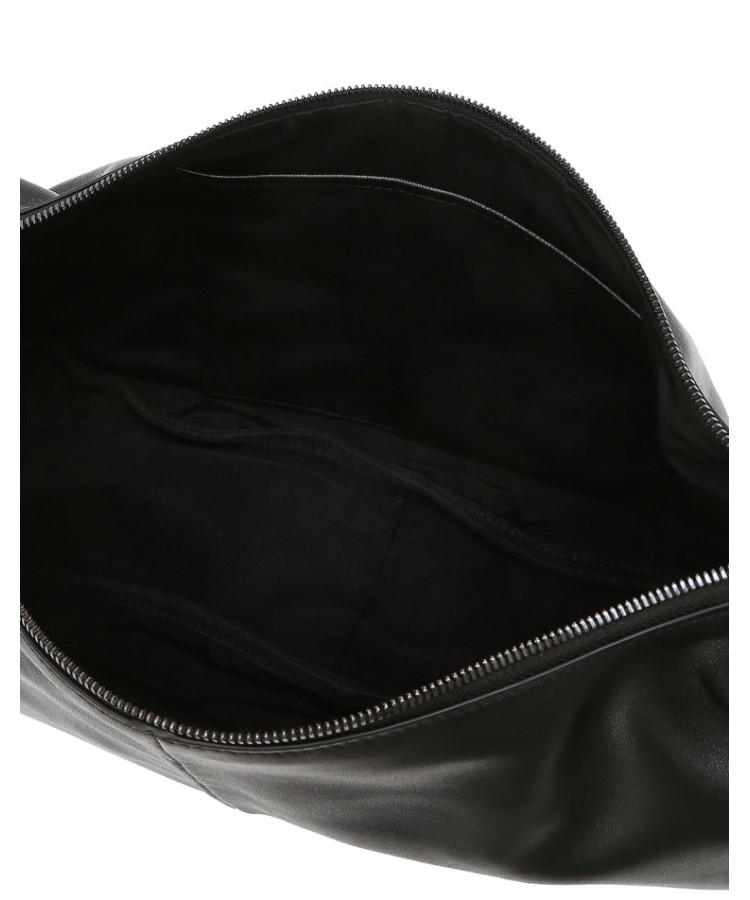 Jillstuart Men Acc [100% Lambskin] Real Lambskin Black Hobo Crossbody Bag Juba6F116Bk