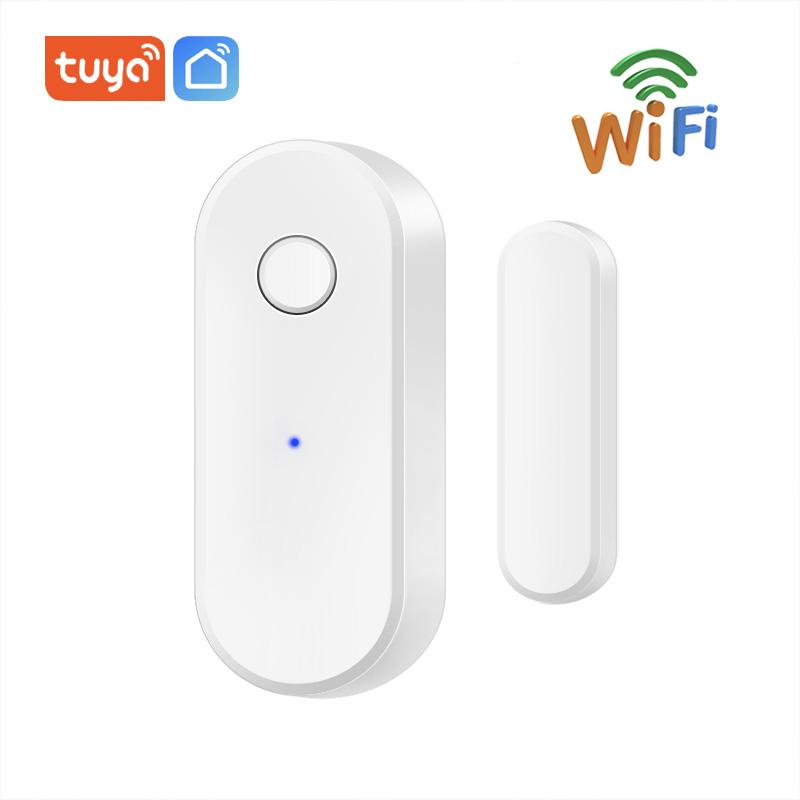 Tuya Умный WiFi Датчик открытия/закрытия двери Уведомления через приложение Smart Life Совместимость с Alexa Google Home