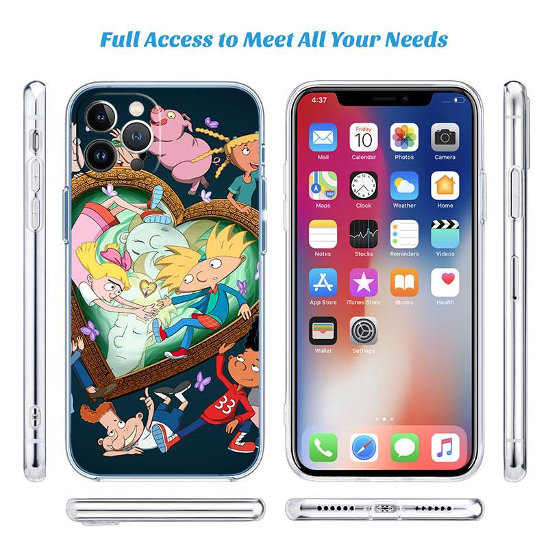 S-Special Hey A-Arnold Transparent Phone Case for Motorola Moto E22I E22S E22 E32 E40 E7 E7I G Plus Power Play Stylus G22 G14