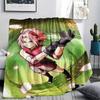 Naruto Haruno Sakura Anime Blanket, Cozy Throw for Bedroom, Ideal Gift for Sakura Lovers.chl