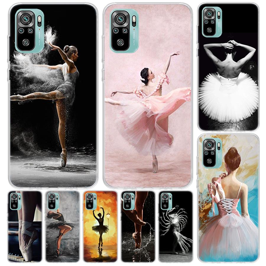 Ballet Dancer Watercolor Cover For Xiaomi Redmi Note 14 13 12S 12 11 Pro Plus Phone Case 11S 10S 10 11E 11T 14Pro 13Pro Print Co