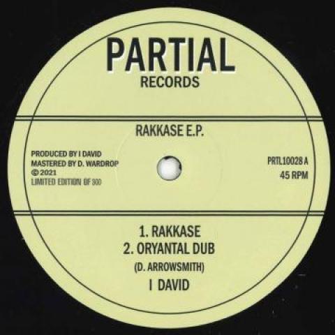 10inch Record I DAVID - Rakkase E.p. PRTL10028 Partial 2021 UK Reggae, Ska & Dub