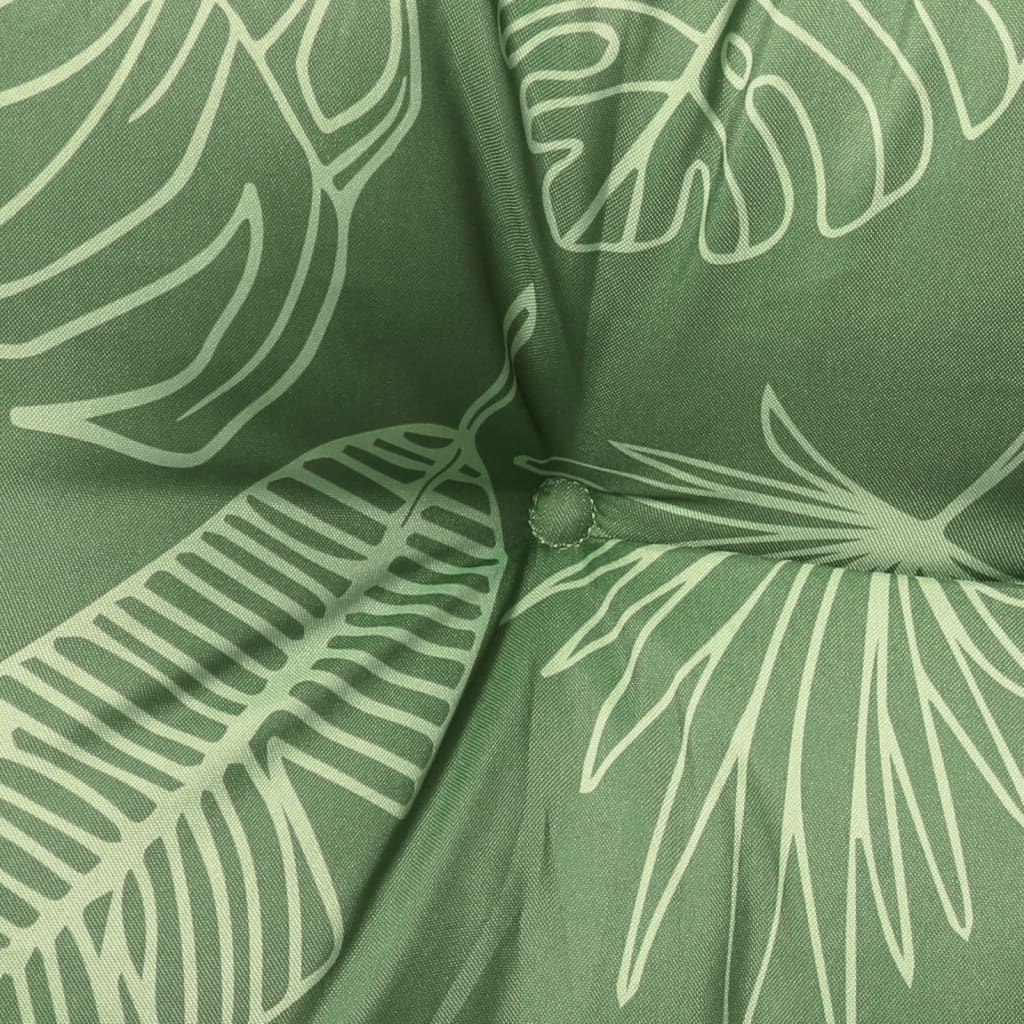 2 Piece Palette Cushion Set with Leaf Pattern Fabric