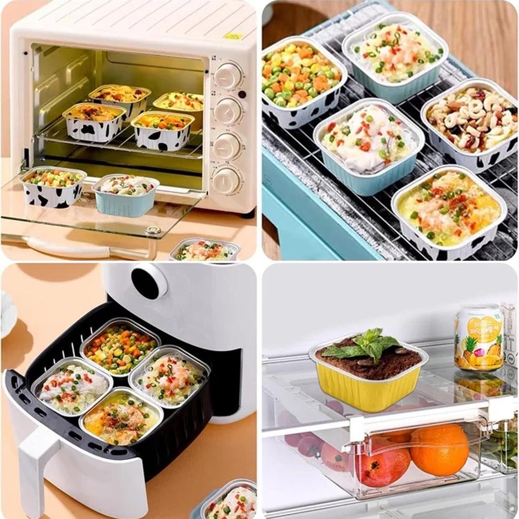 Алюминиевая фольга Форма для кексов Маффины С крышкой, 60 штук Форма для торта, Форма для хлеба с крышкой, Одноразовая форма для выпечки Алюминиевая фольга Форма для выпечки кексов с крышкой