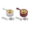 Wax Seal Stamp Warmer Spoon Candle Brass Wooden Handle Letter Sealing Kit Set