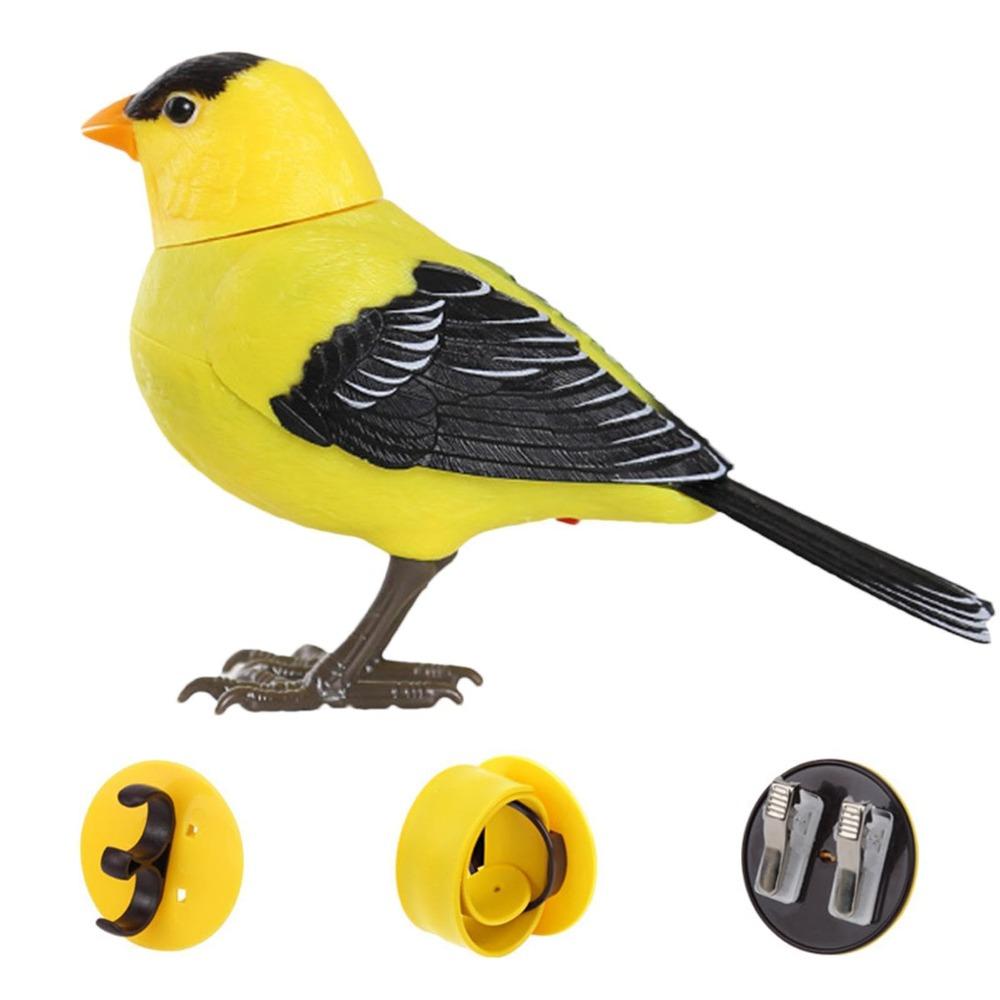 Artificial Bird Interactive Bird Toy Simulation Robot Birds Electric Singing Bird  Children Gift