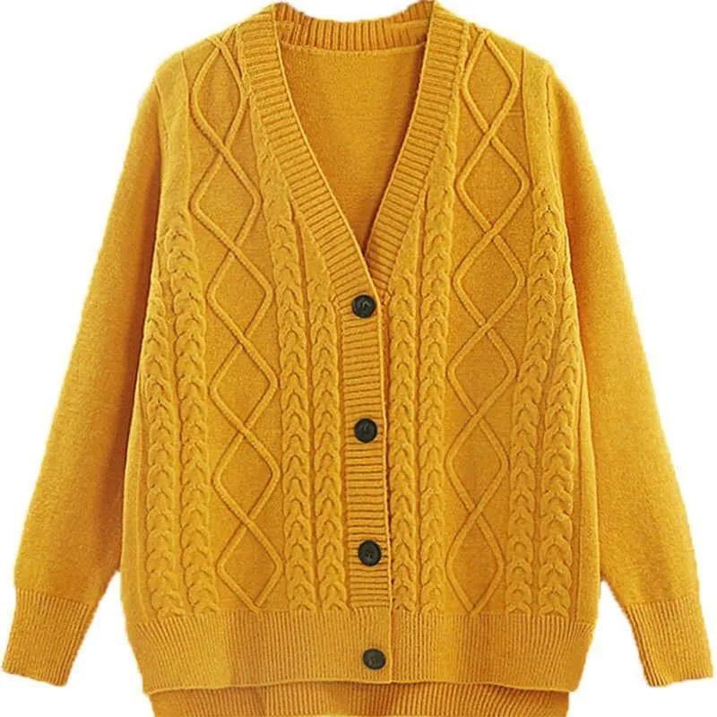 Женская куртка-свитер с v-образным вырезом, свободный эластичный вязаный кардиган, повседневная удобная наружная блузка с длинными рукавами