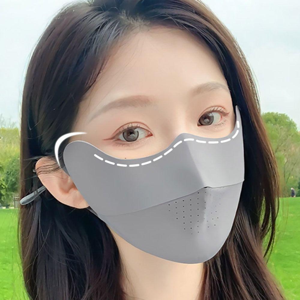 Летняя солнцезащитная маска для лица, маска для лица Джини, эластичная маска для лица для женщин/девочек