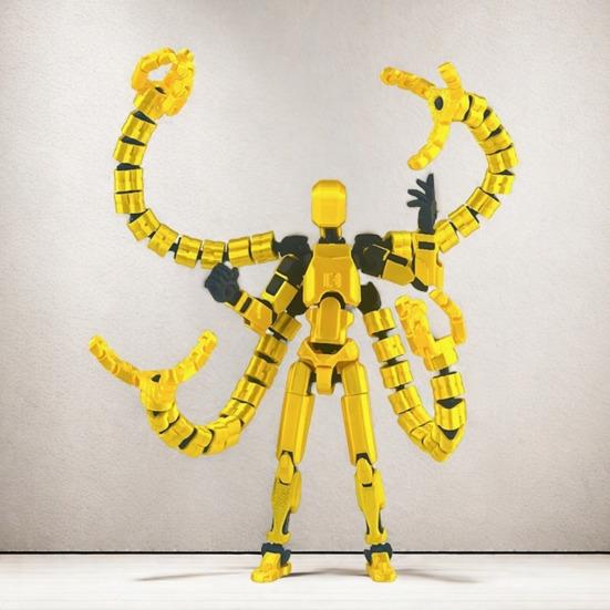 3D-печатная фигурка робота с аксессуарами, подвижные суставы, модель робота, игрушка