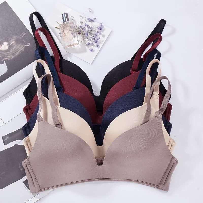 Seamless Bras For Women Push Up No Wire Brassiere A B Cup Underwear Sexy Bralette Three Quarters Lingerie