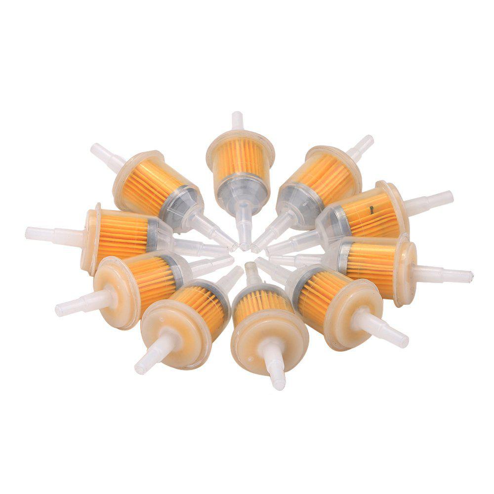 10/20pcs Universal Inline Gas/Fuel Filter 6MM-8MM 1/4" Fuel Pipe Inline Fuel Filter For Lawnmower Motorcycle Small Engine