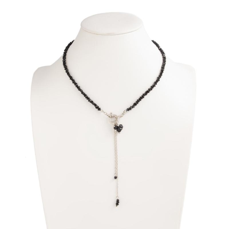 Trendy Y Necklace with Heart Motifs OT Interlocked Clasp Ideal for Modern Women Fashion Collarbone Chain Adornment