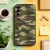 Green Camouflage Pattern  Phone Case Black Silicone Soft For Samsung S25,S24,S21,S22,S23,S30,Ultra,S20,Plus,Fe,Lite